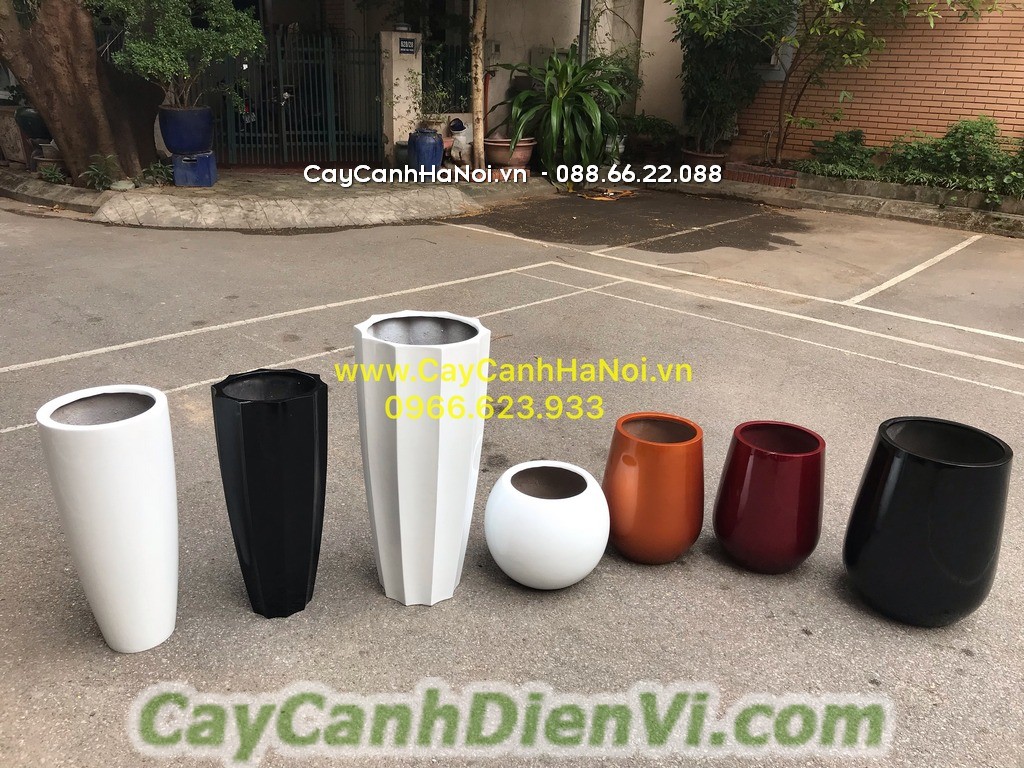 Chậu nhựa FRP rất ưu nhìn và có nhiều màu sắc cho bạn lựa chọn